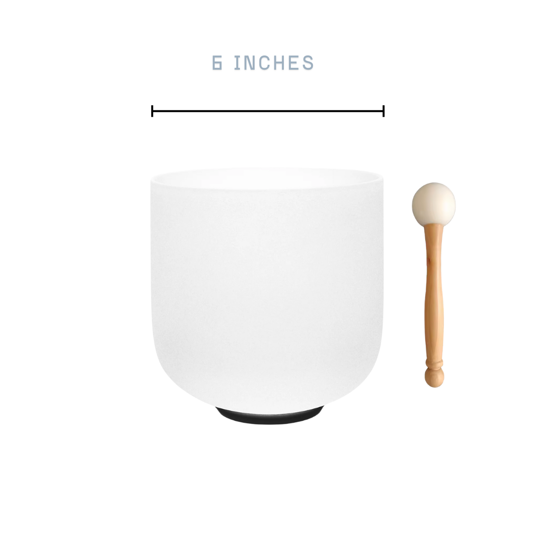 6 inch Single Crystal Singing Bowl Classic