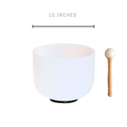 10 inch Crystal Single Singing Bowl Classic