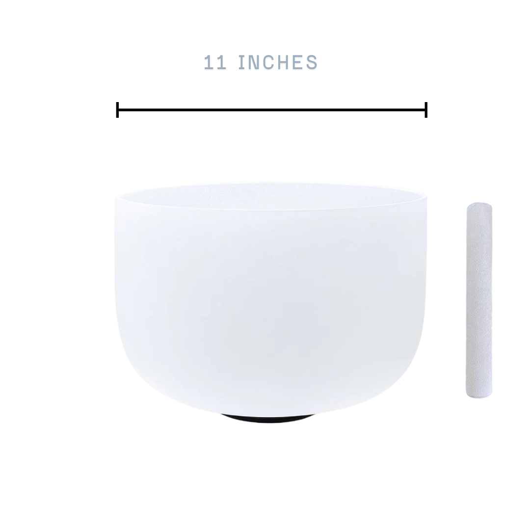 11 inch Crystal Single Singing Bowl Classic