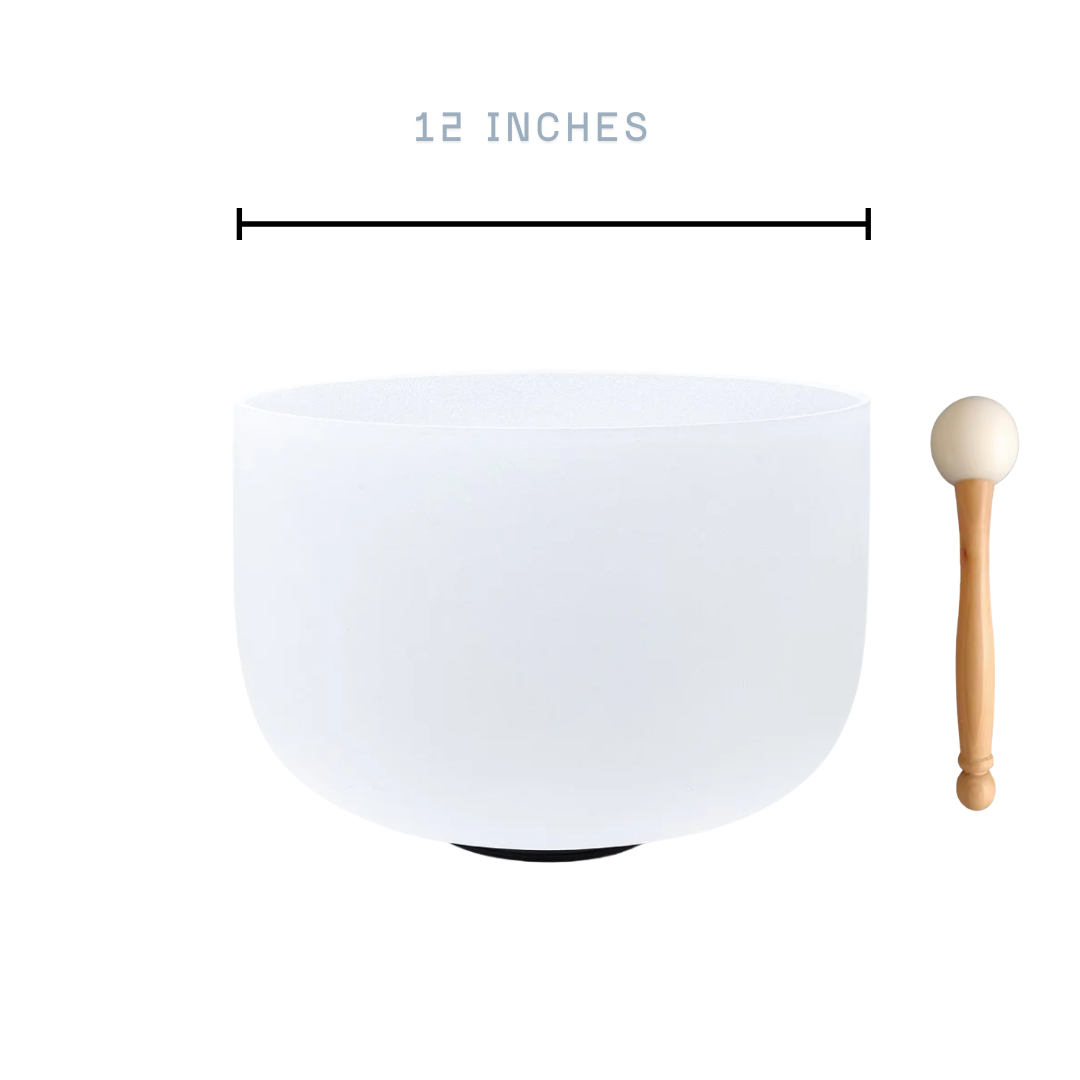 12 inch Crystal Single Singing Bowl Classic