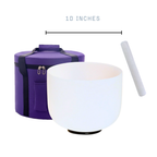10 inch Crystal Single Singing Bowl Classic with Case