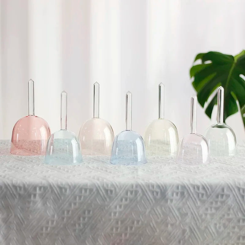 6 inch Handle Crystal Singing Bowl Quartz Collection with Case