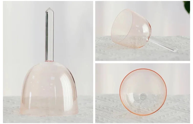 6 inch Handle Crystal Singing Bowl Quartz Collection with Case