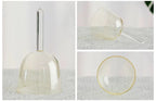 6 inch Handle Crystal Singing Bowl Quartz Collection with Case