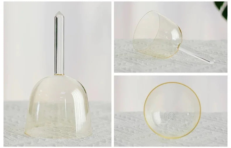 6 inch Handle Crystal Singing Bowl Quartz Collection with Case