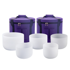 Set of 5 Crystal Singing Bowls Classic